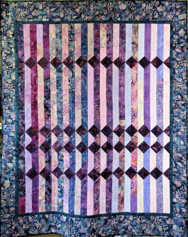 Pieced Fence Lap Quilt