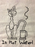 In Hot Water digitized embroidery