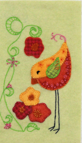 Feathers and Flowers – Wool Applique
