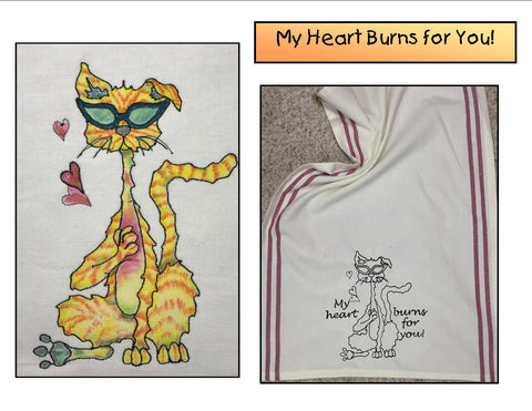 Heart-Burn digitized embroidery