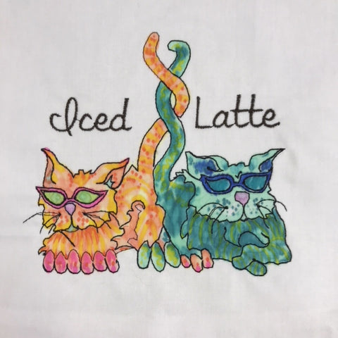 Iced Latte Digitized Embroidery
