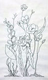 In the Garden digitized embroidery